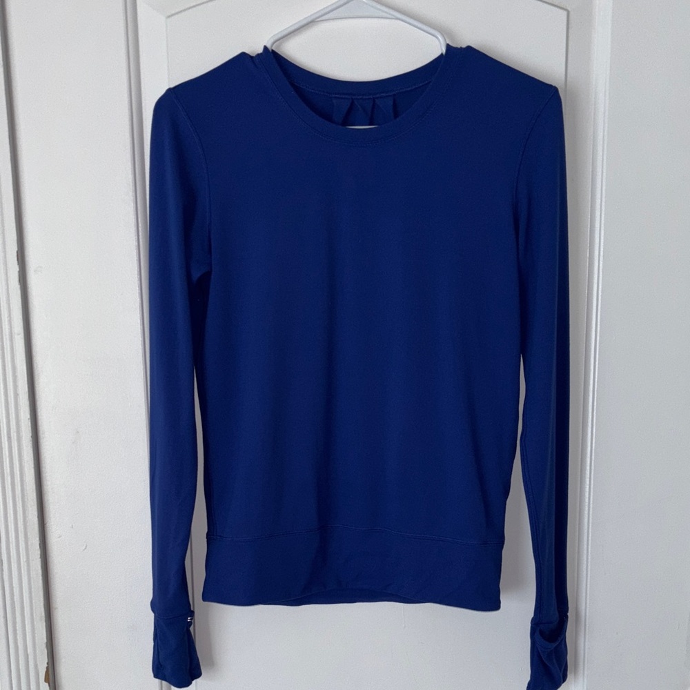 Lululemon rush hour Women's Blue Long Sleeve Top 2